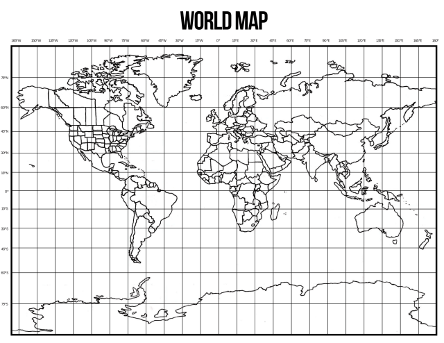 Draw World File Draw the world. Trace the world. Paint the world…Whatever your heart ...